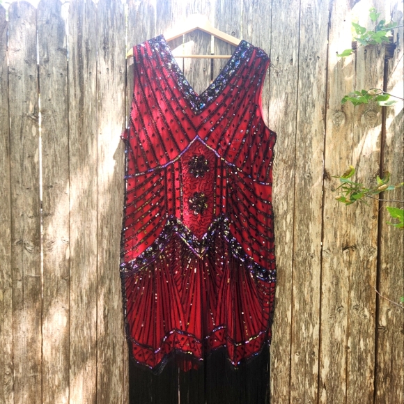 Babeyond Cocktail Party Plus Size Vintage 1920s Style Dress - Picture 1 of 10
